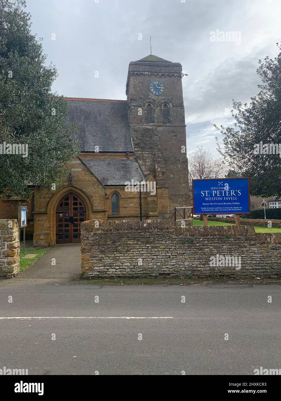 Weston Favell church Northampton England Stock Photo Alamy