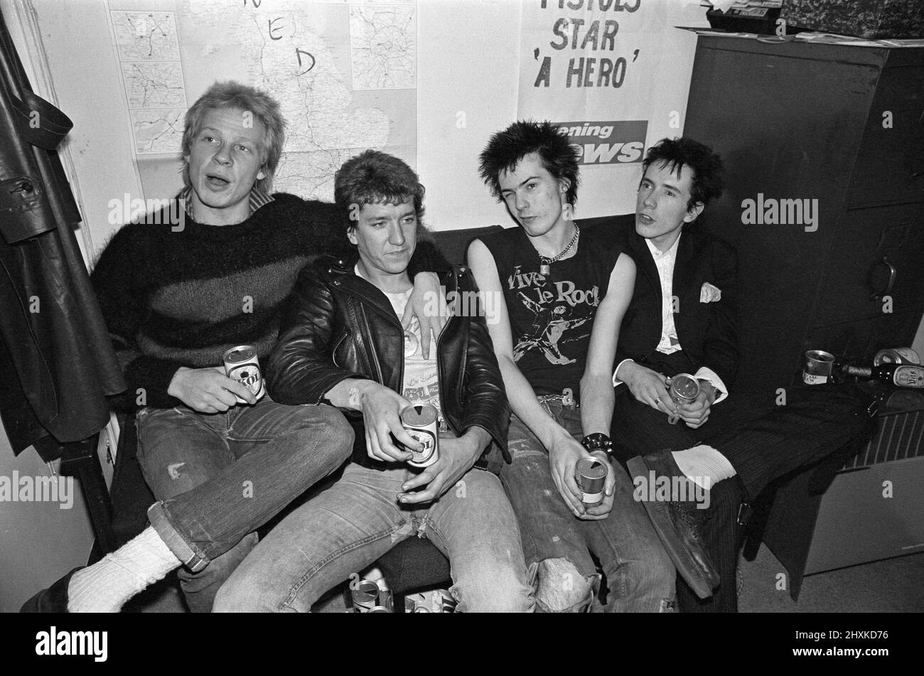 The punk band the Sex Pistols, who signed up last week with A & M