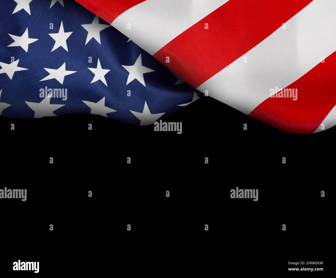 American flag on a chalkboard with space for text, american patriotic