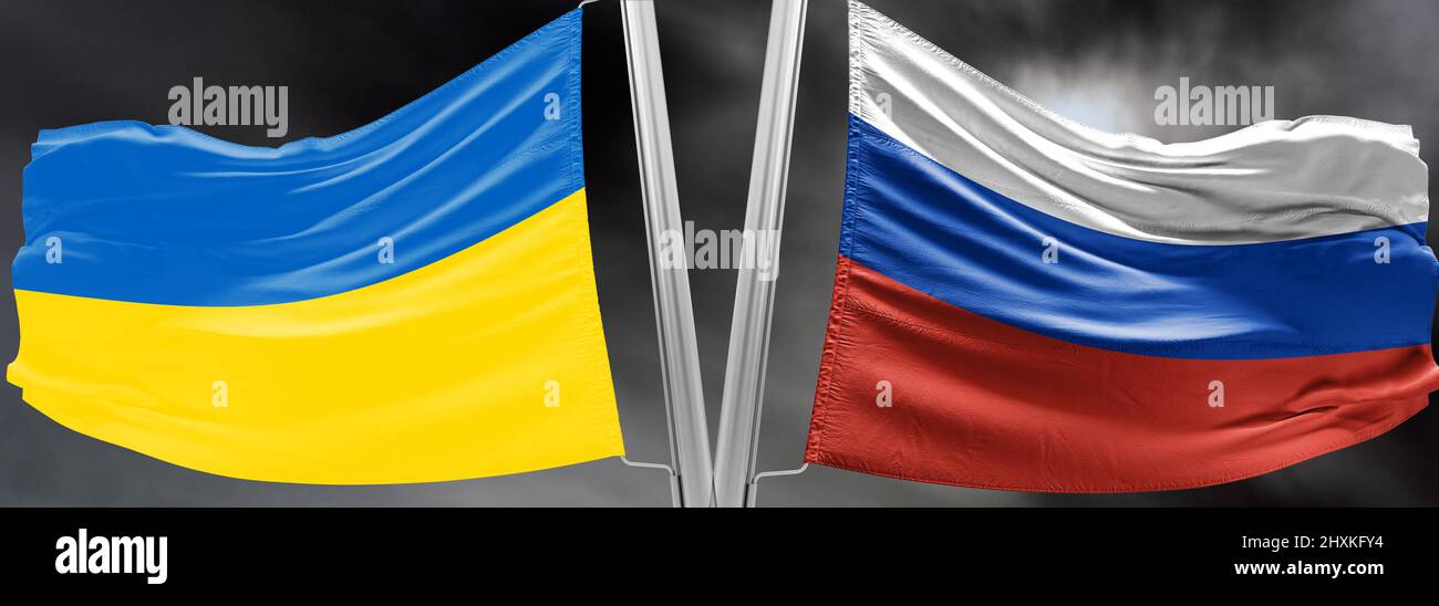 ukraine russia war conflict 2022 escalation Stock Photo