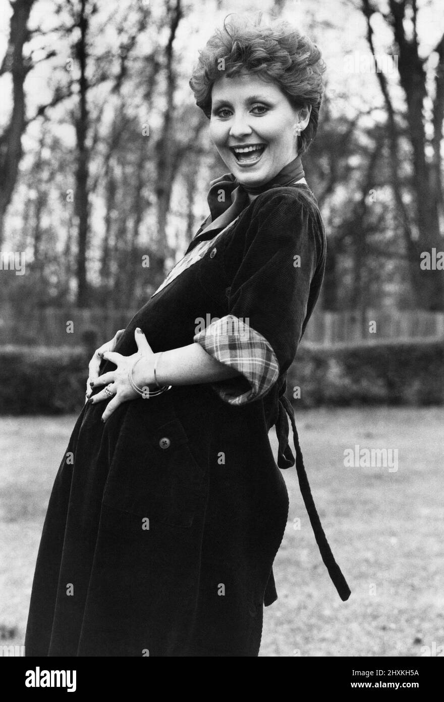 A very proud Mum To Be.  Singer Lulu in London. March 1977 P035540 Stock Photo