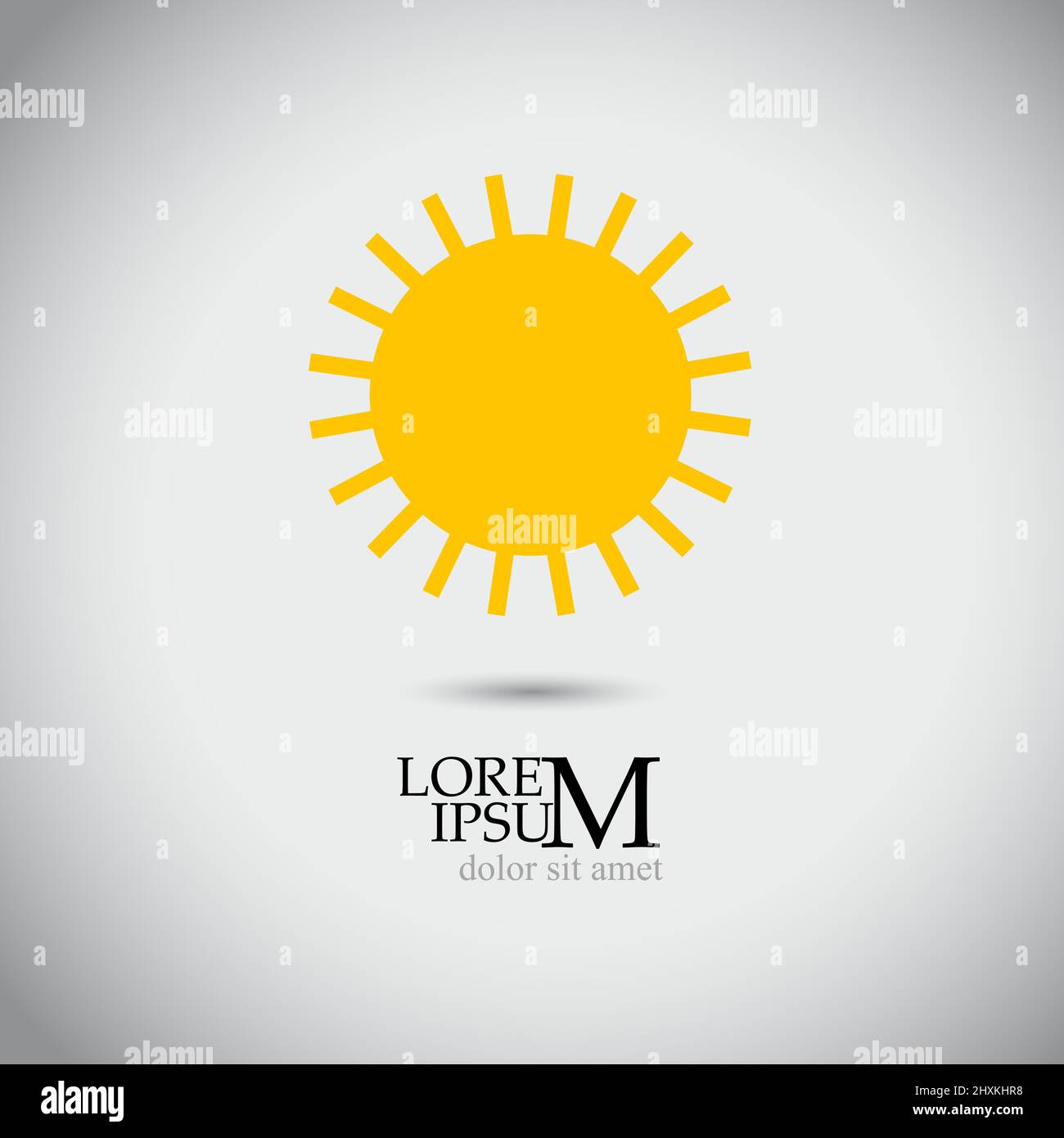 Simple sun. Flat design. Vector illustration Stock Vector Image & Art ...