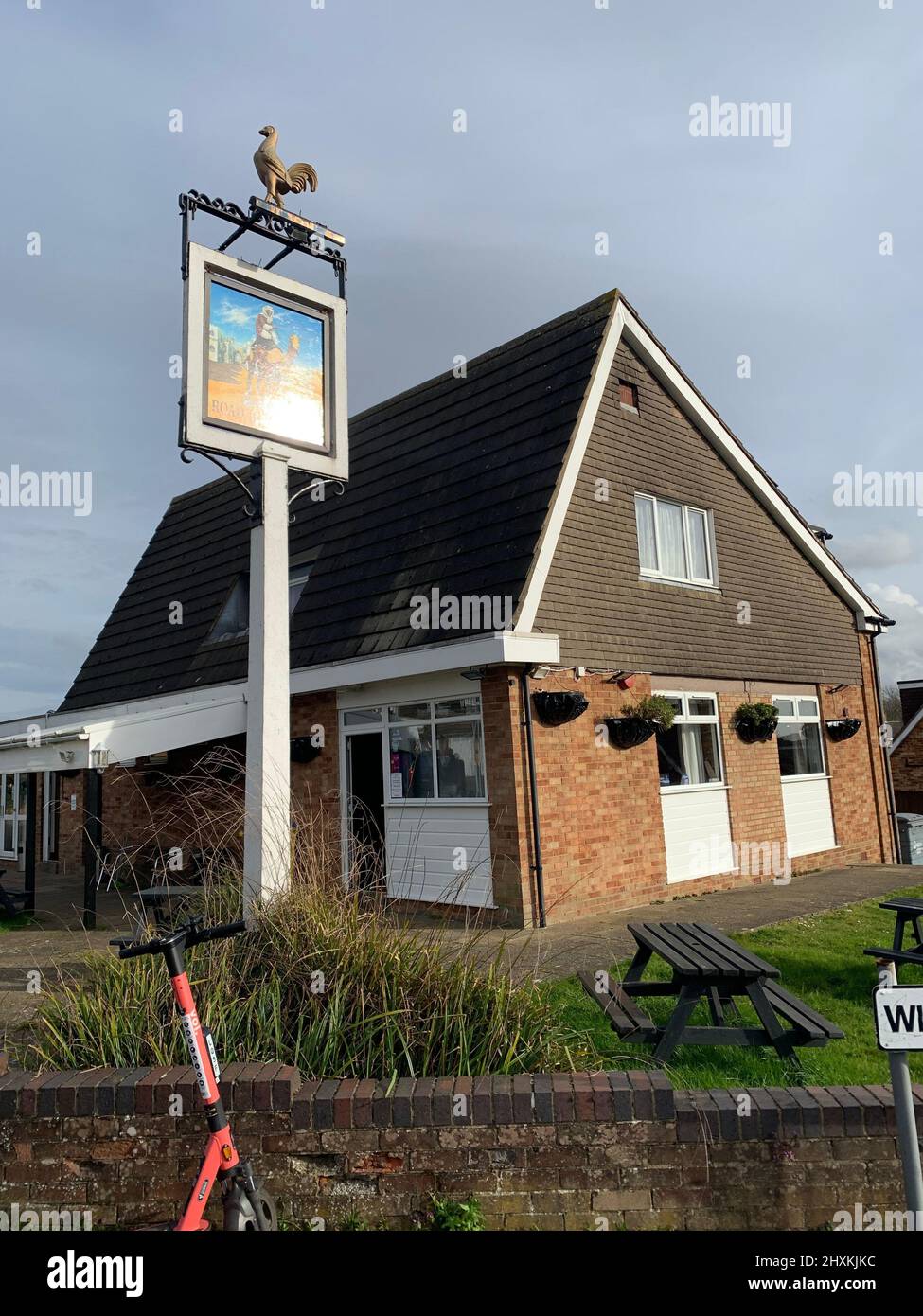pub called Road to Morocco in Northampton UK with sign with camel on post bar drink drinking