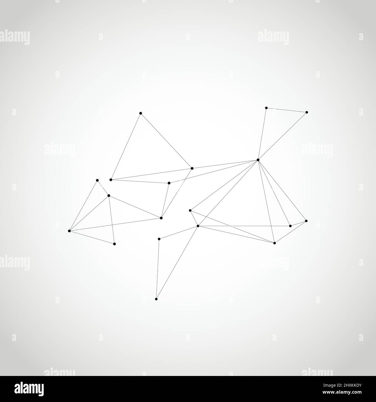 Vector banner design with geometric connected lines and dots Stock ...