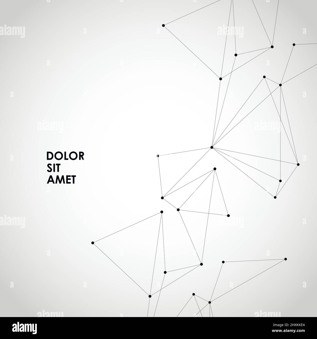 Dots are connected by lines Black and White Stock Photos & Images - Alamy