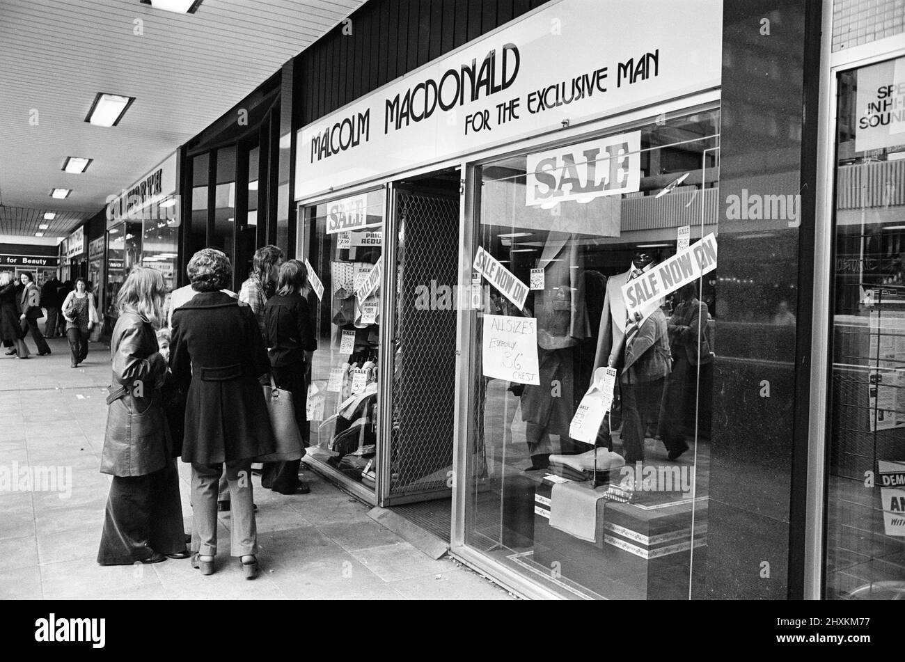 Clothes Shop owned by Malcolm MacDonald, Newcastle United Striker, located in Newgate Street