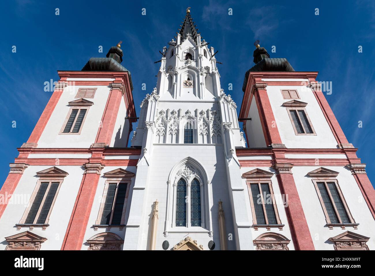 Basilica of the Birth of the Virgin Mary in Mariazell, Austria Stock Photo