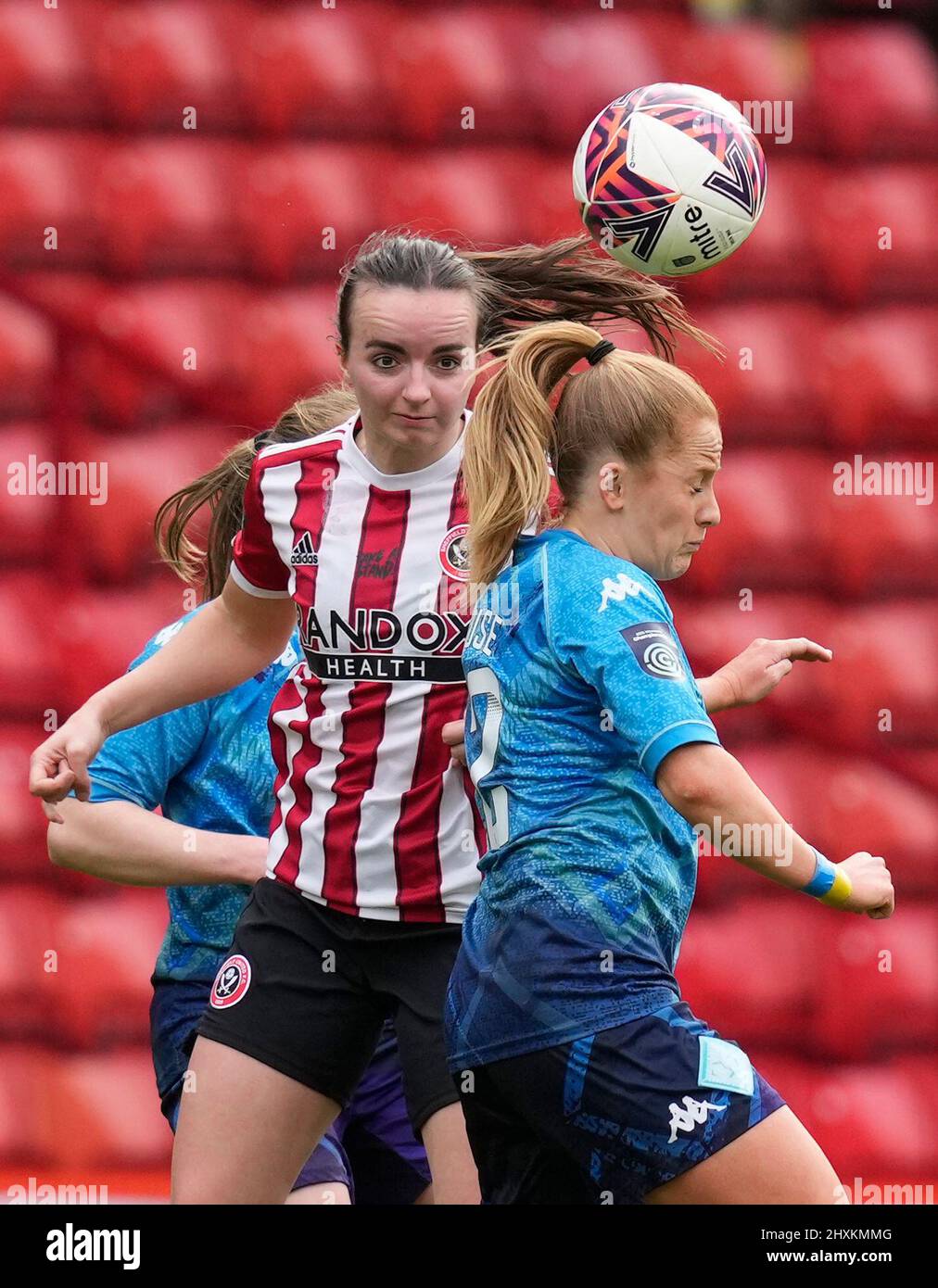 Sheffield, UK. 13th Mar, 2022. Kasia Lipka of Sheffield Utd during the The FA Women's Championship match at Bramall Lane, Sheffield. Picture credit should read: Andrew Yates/Sportimage Credit: Sportimage/Alamy Live News Stock Photo