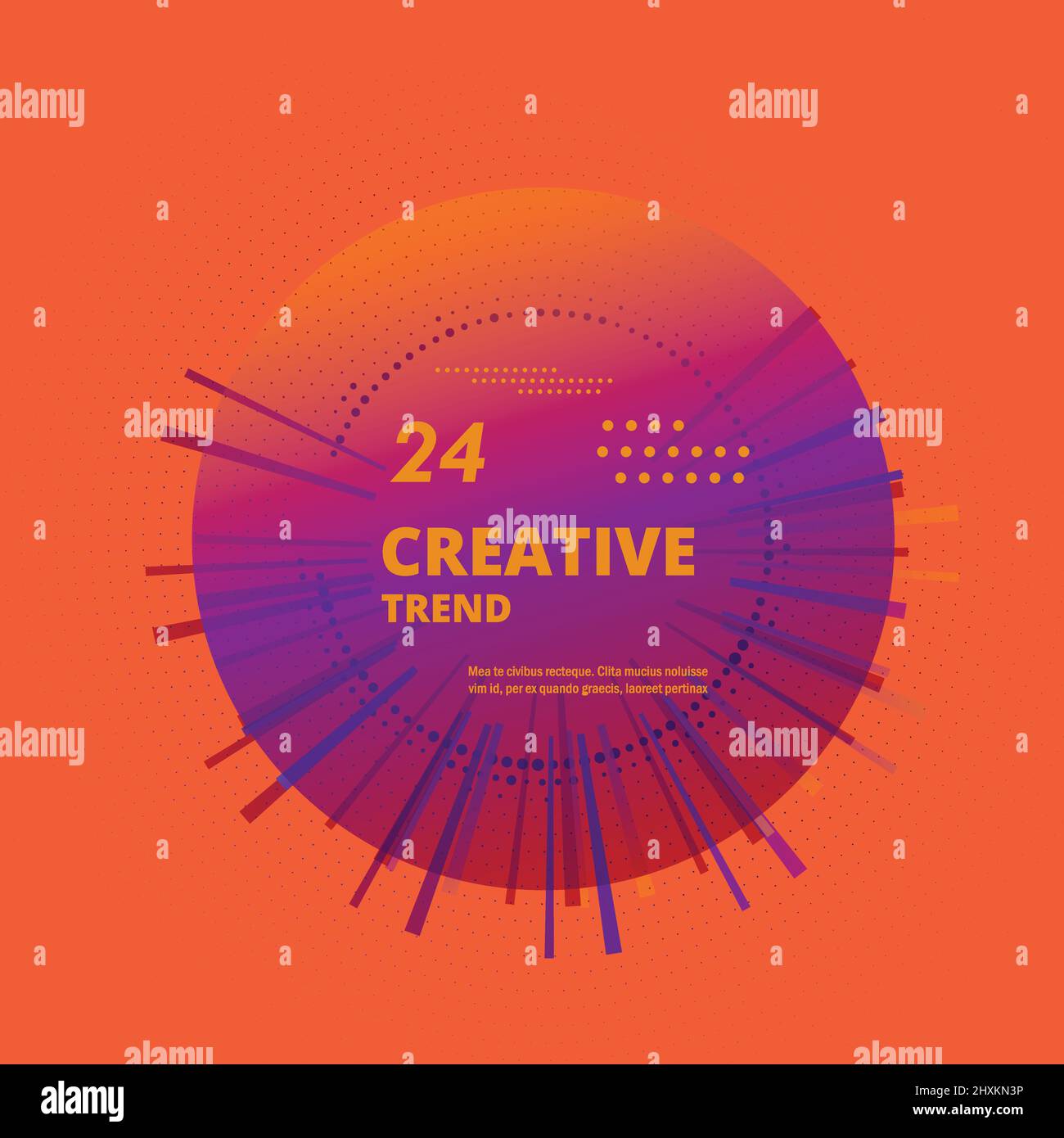 Abstract vortex circle and lines background Stock Vector