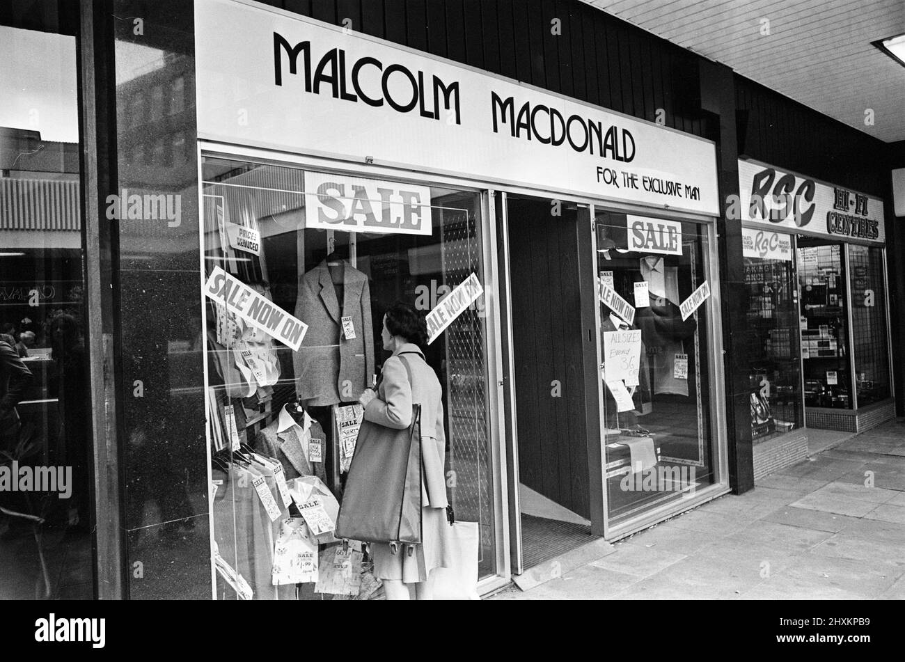 Clothes Shop owned by Malcolm MacDonald, Newcastle United Striker, located in Newgate Street