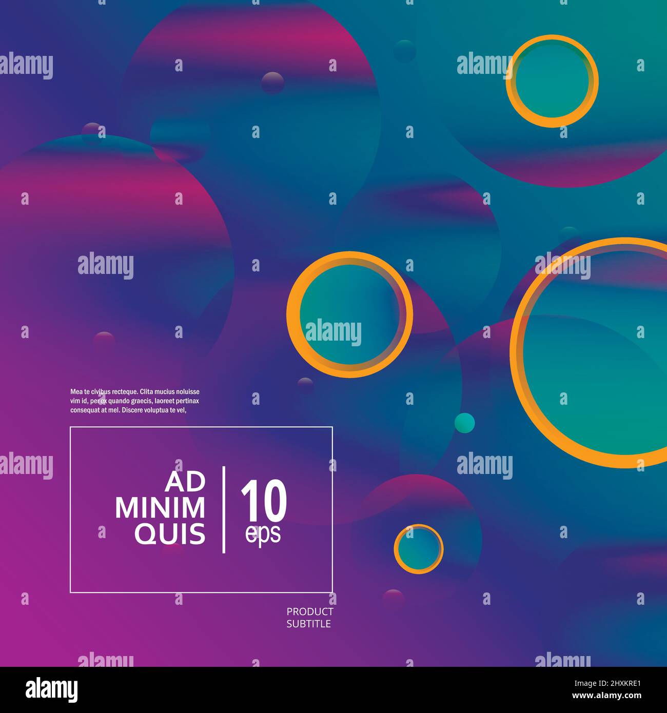 Vector minimal circle design. Motion geometric background design Stock