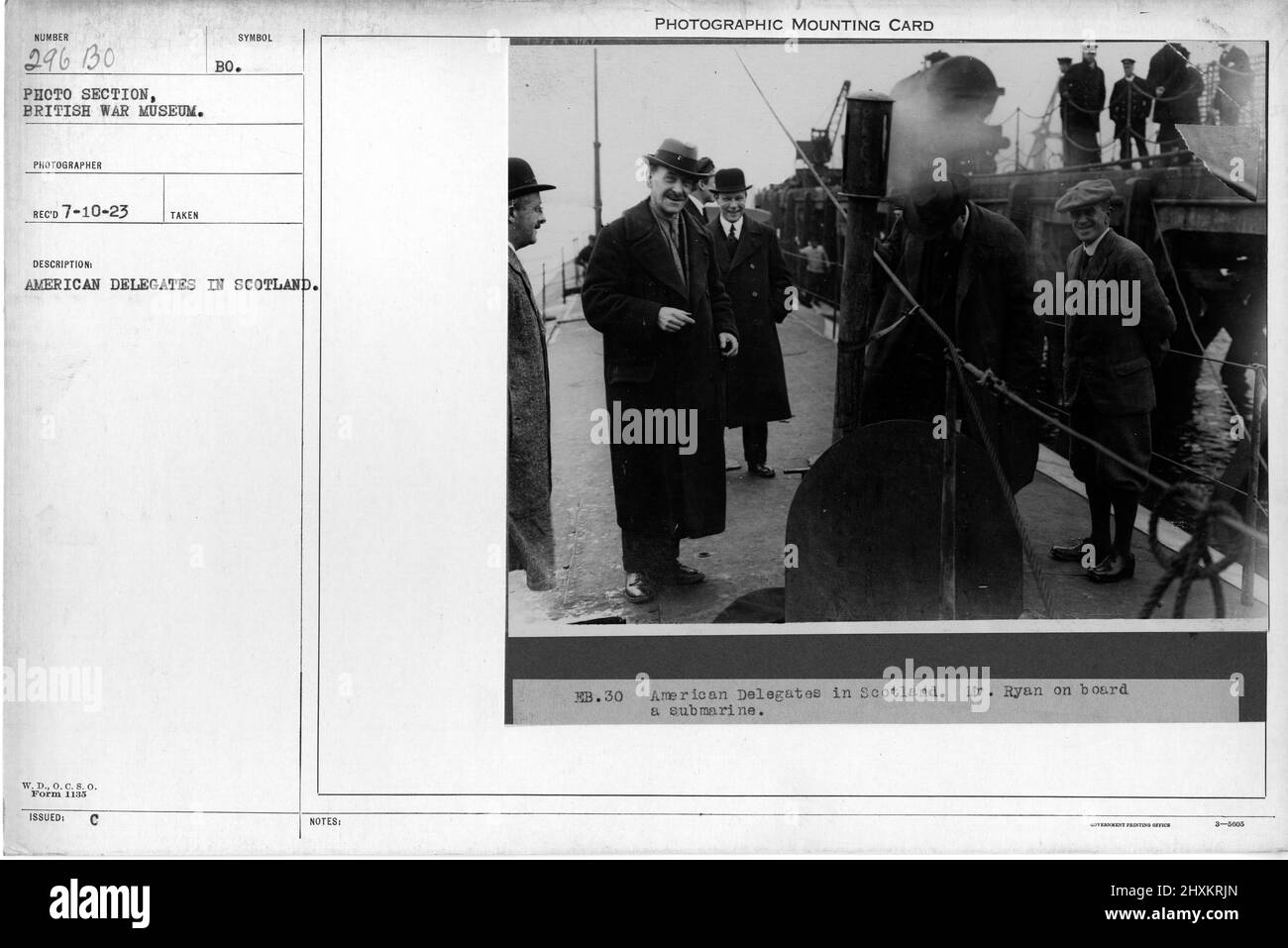 American delegates in Scotland. Collection of World War I Photographs ...