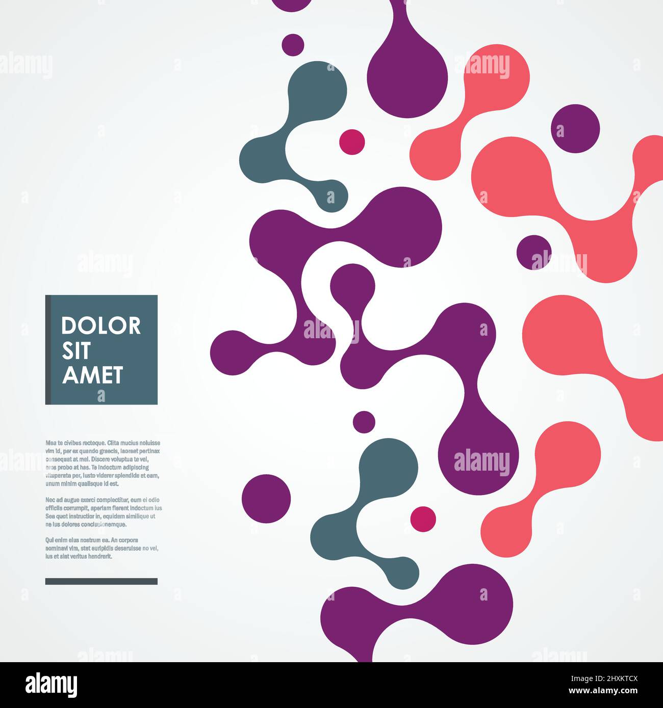Design connect with abstract shapes. Vector molecule concept Stock ...