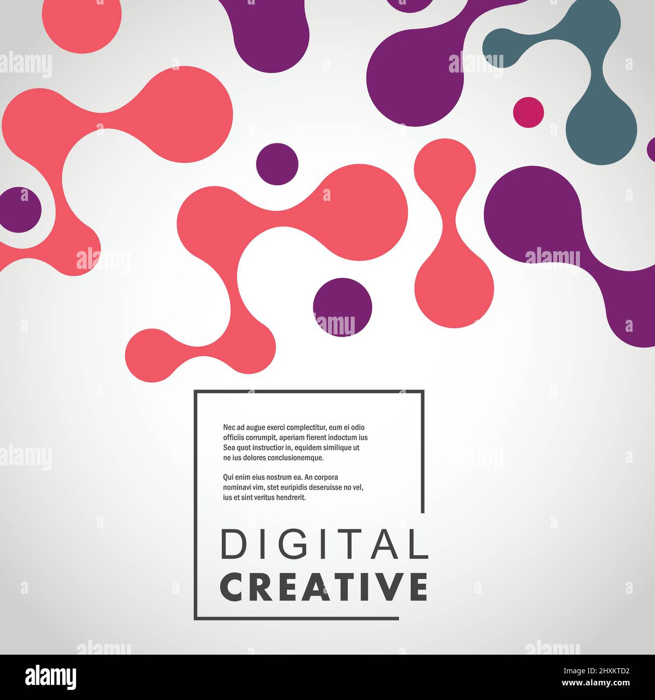 Design connect with abstract shapes. Vector molecule concept Stock ...