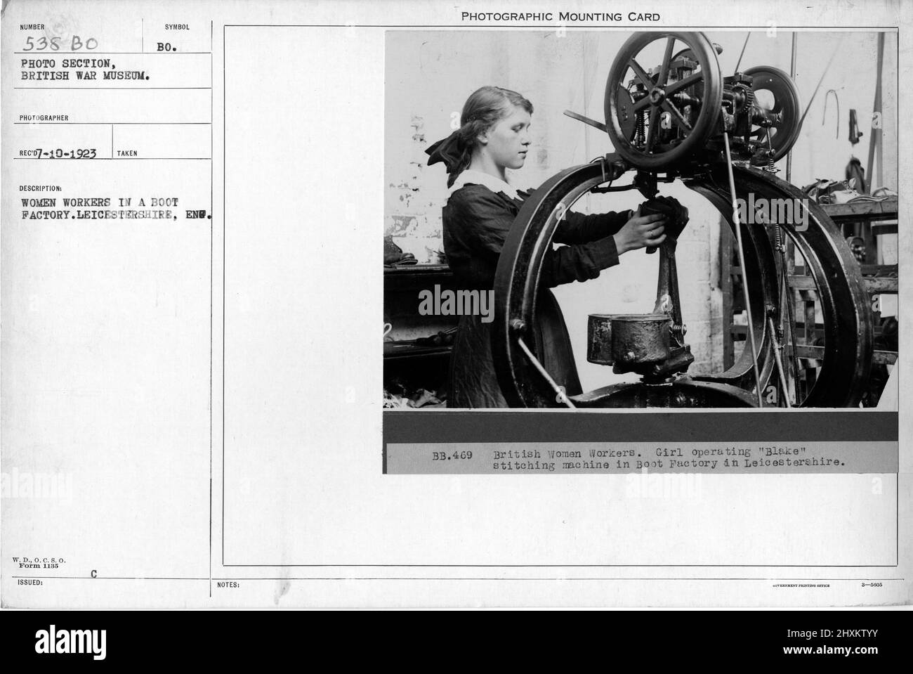 Women Workers In A Boot Factory. Leicestershire, Eng. Collection Of ...