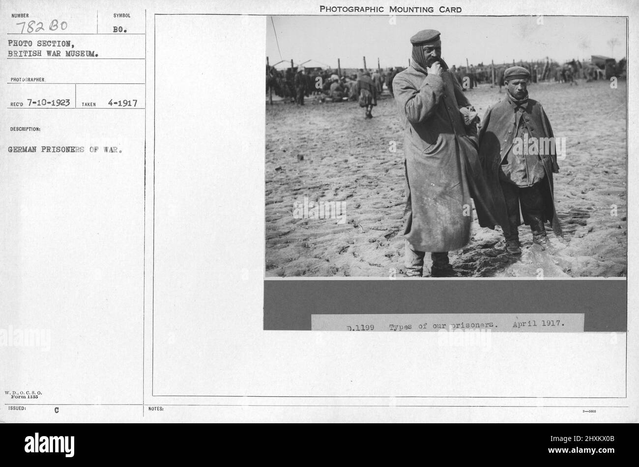 German prisoners of war. April 1917. Collection of World War I ...
