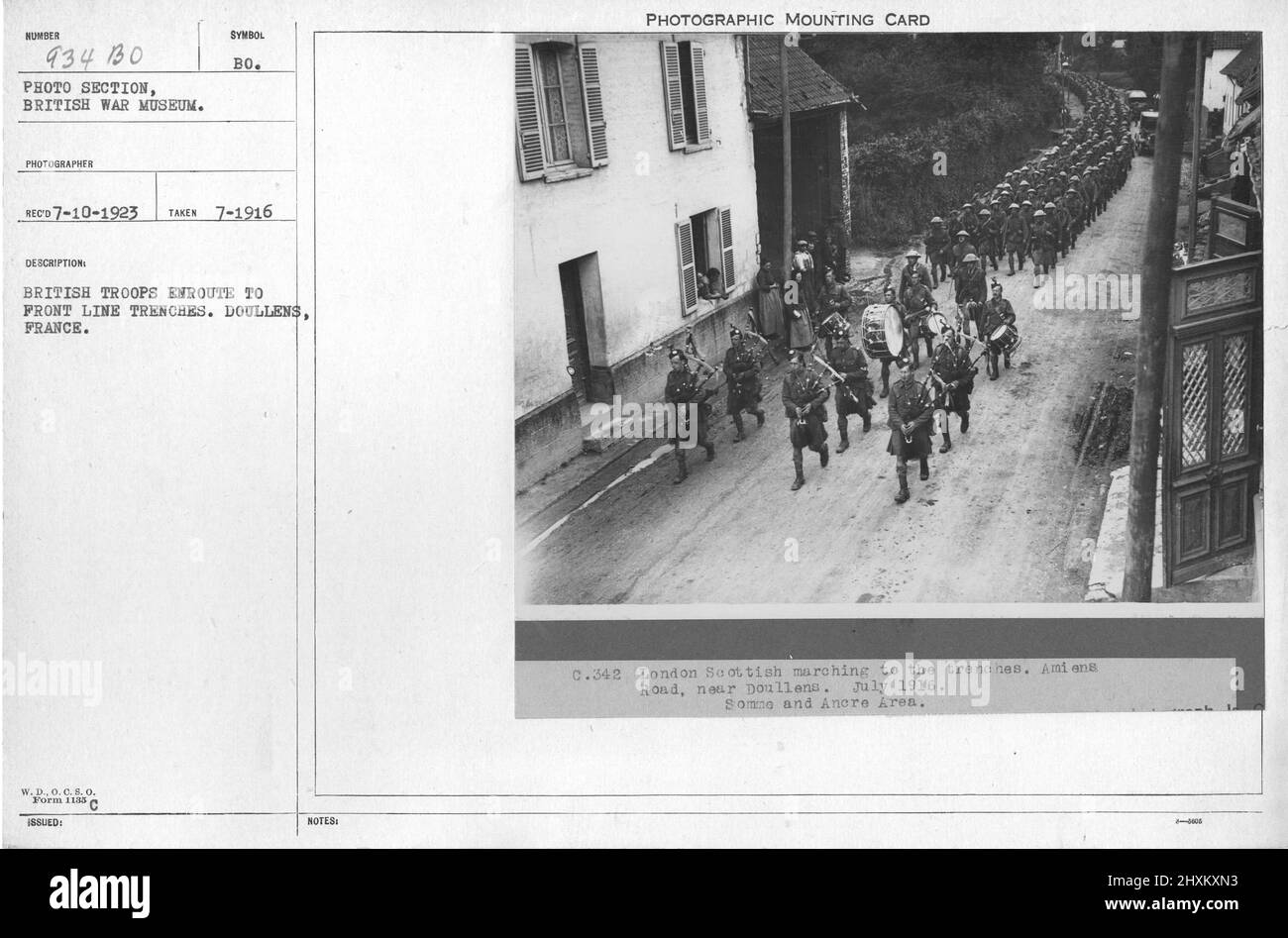 World war i trenches 1916 Black and White Stock Photos & Images - Alamy