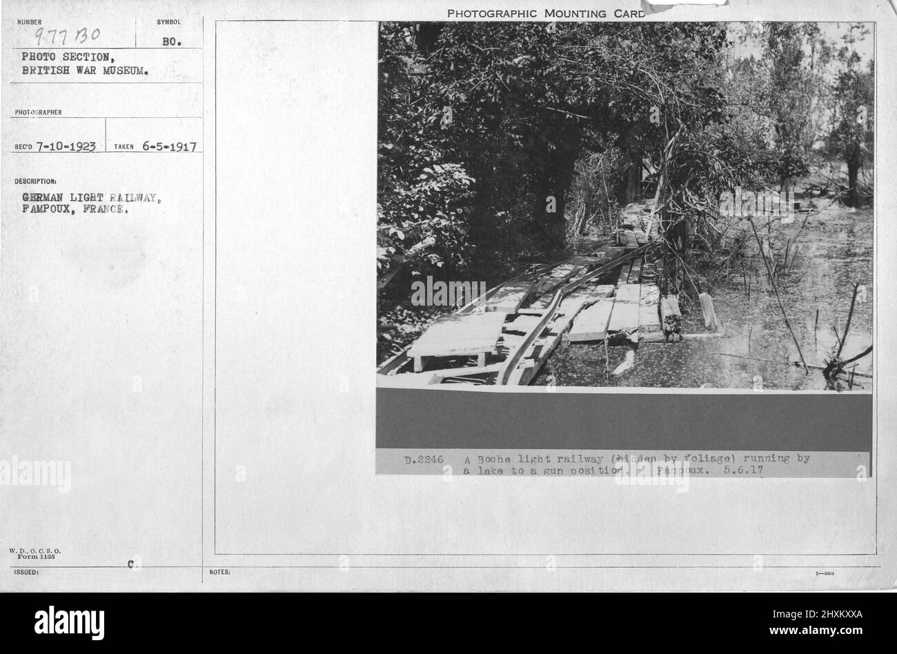World war i light railway hi-res stock photography and images - Alamy