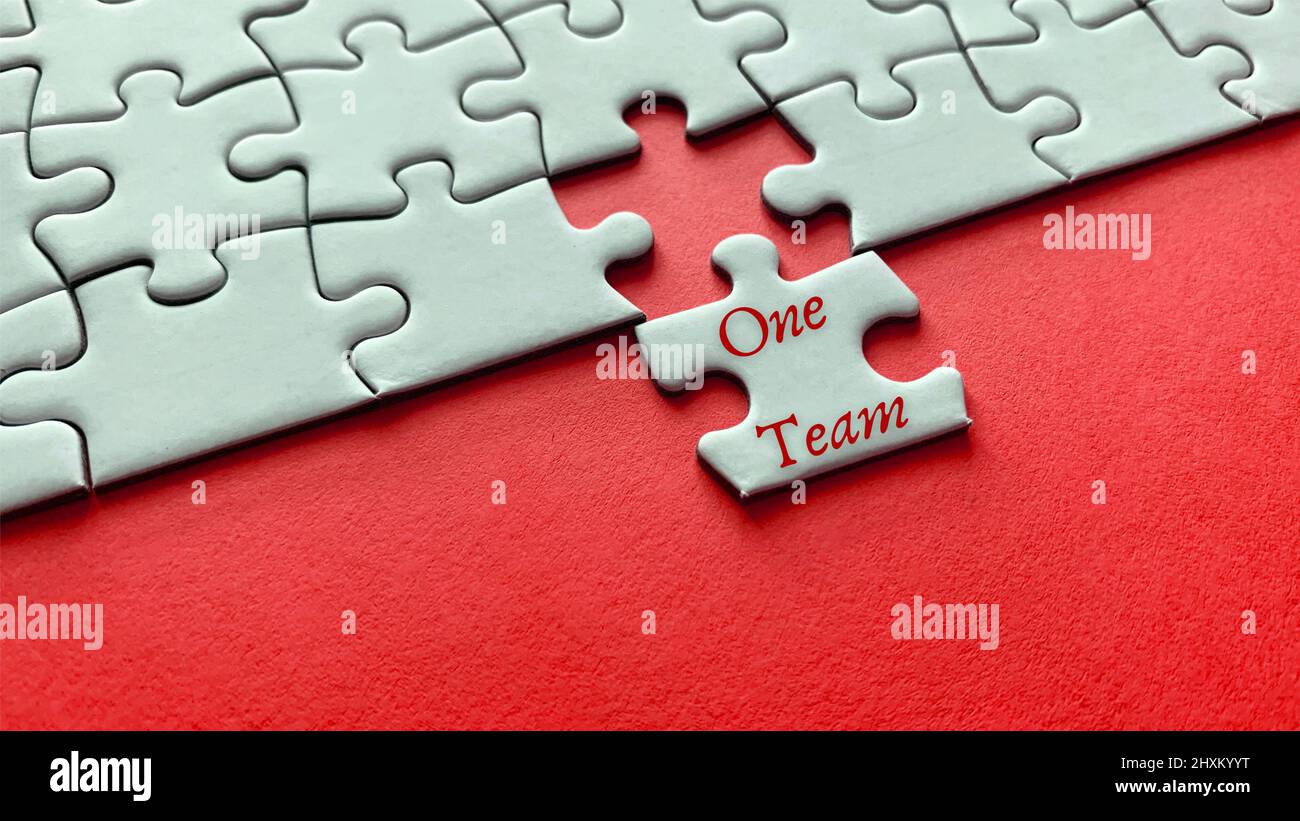 Motivational and inspirational quote on missing jigsaw puzzle One