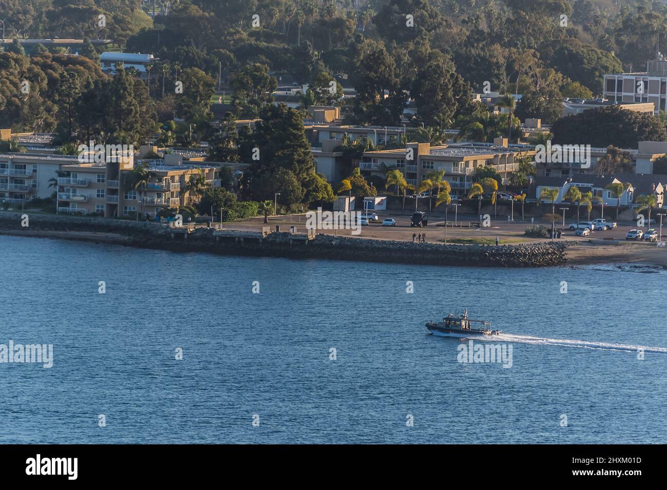 Fishing Boat at San Diego Coronado Bay Stock Photo Alamy
