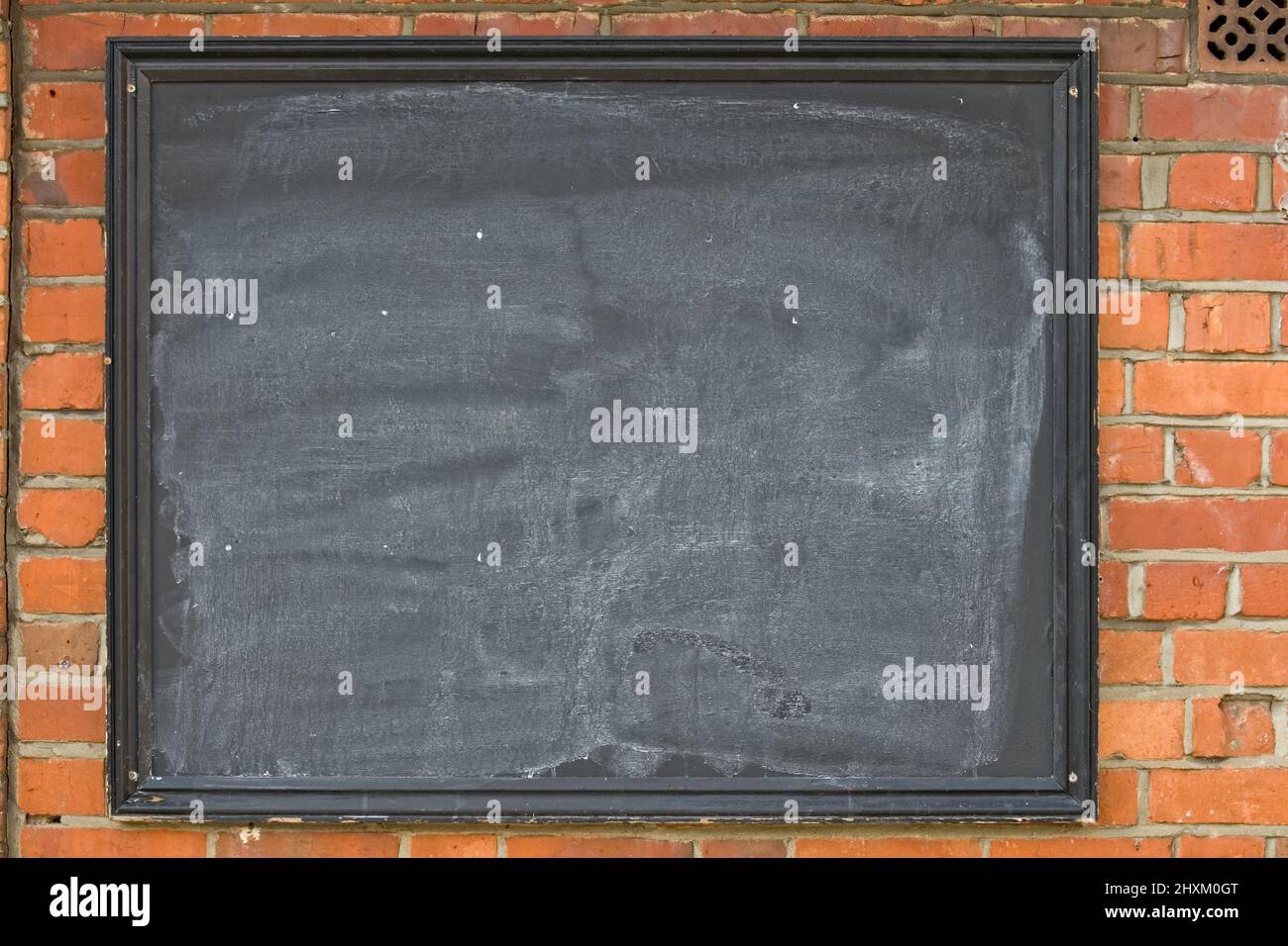 Pub chalk board to advertise attractions etc.  Blank copy space for addition of captions, text. Stock Photo