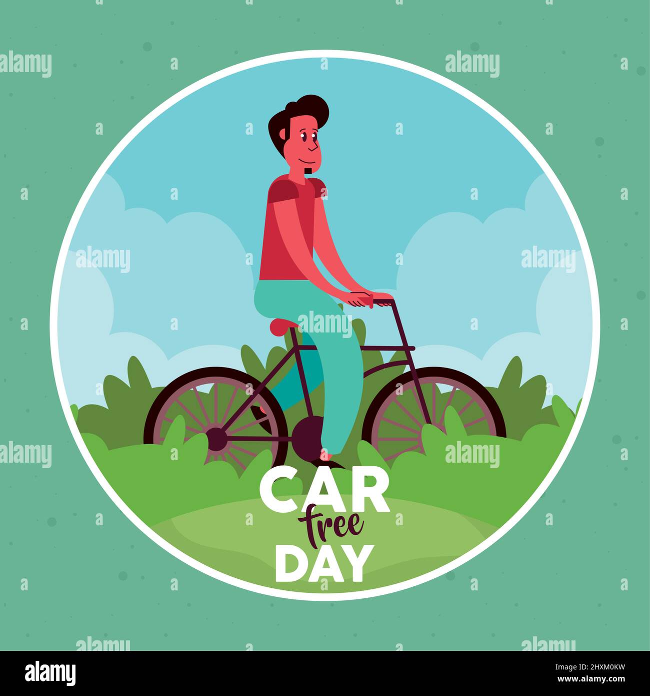 car free day circular frame Stock Vector Image & Art - Alamy