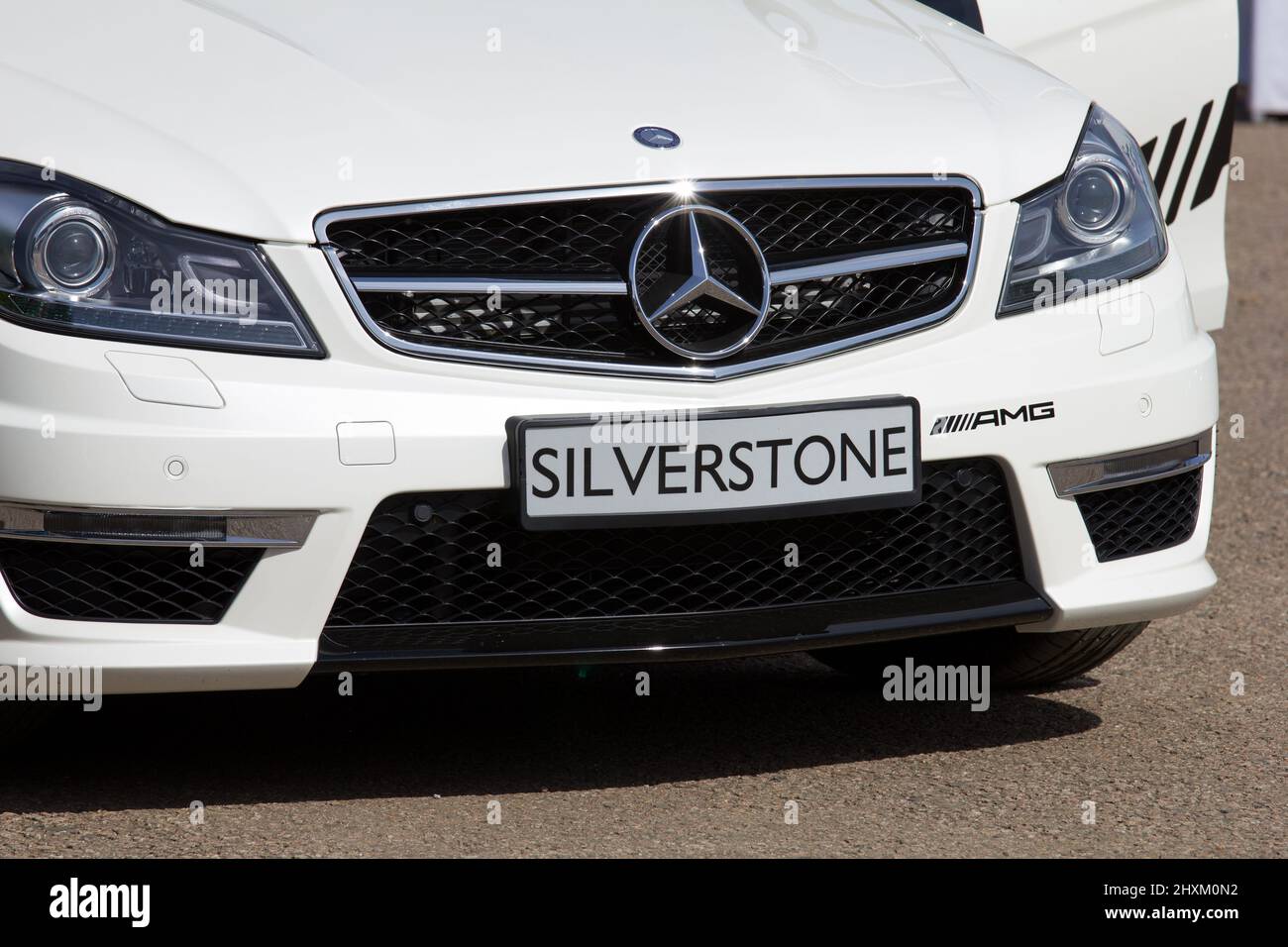 Silverstone Race Track promotional / safety car Mercedes Benz Stock Photo