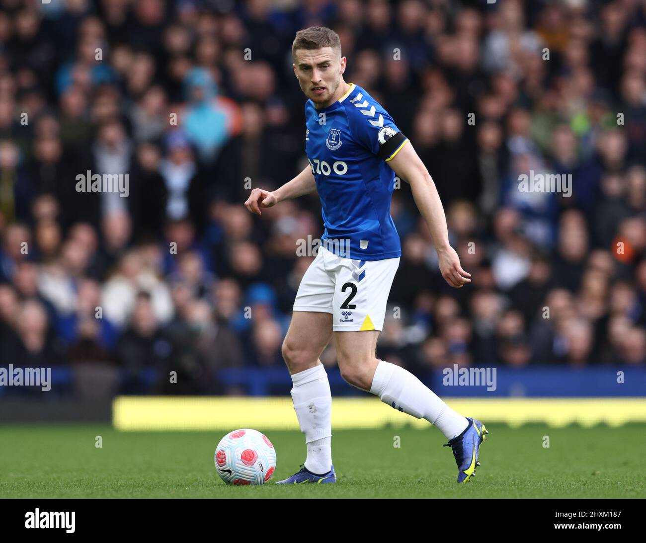 Liverpool, England, 13th March 2022.  Jonjoe Kenny of Everton  during the Premier League match at Goodison Park, Liverpool. Picture credit should read: Darren Staples / Sportimage Stock Photo