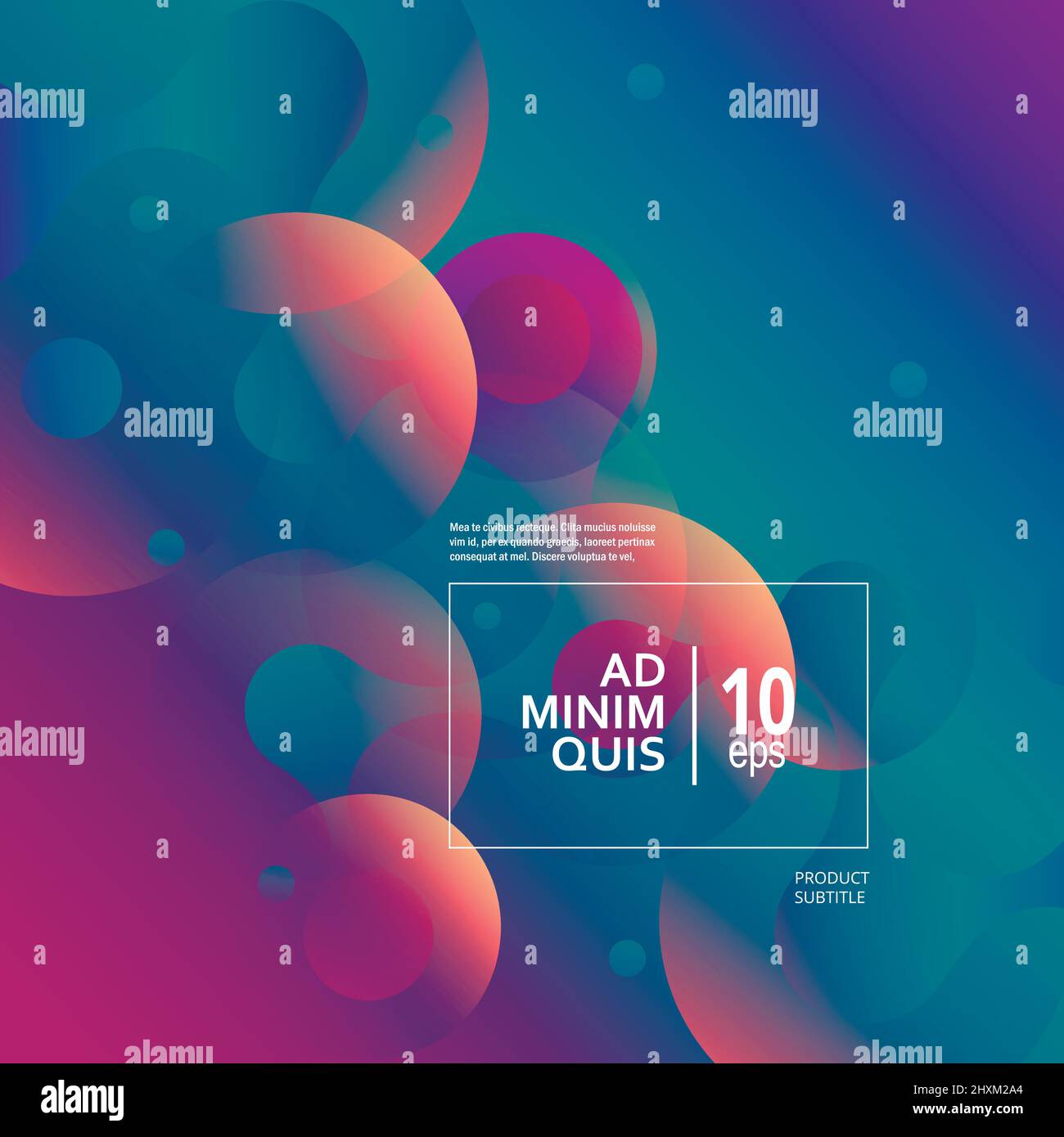 Creative geometric template with trendy gradient composition Stock ...