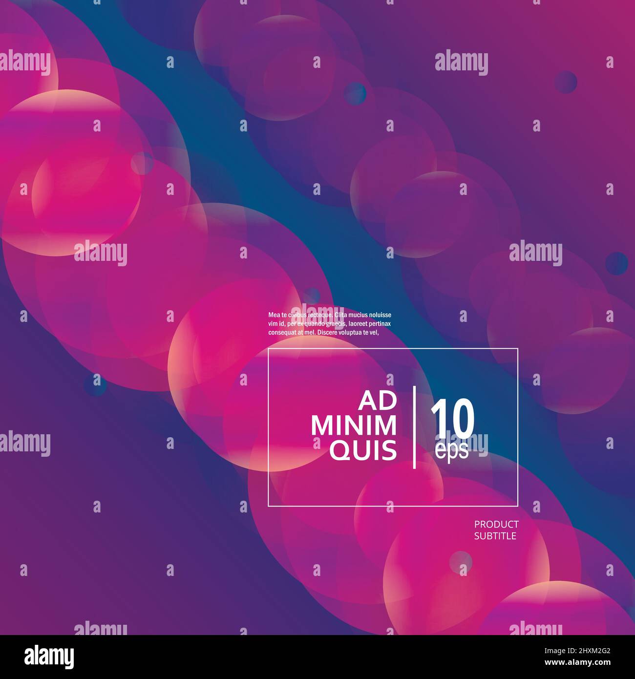 Creative geometric template with trendy gradient composition Stock Vector