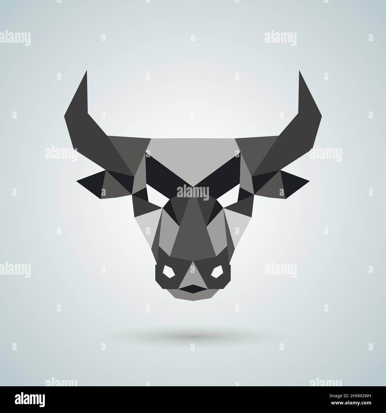 Hand deer of polygonal vector shapes Stock Vector