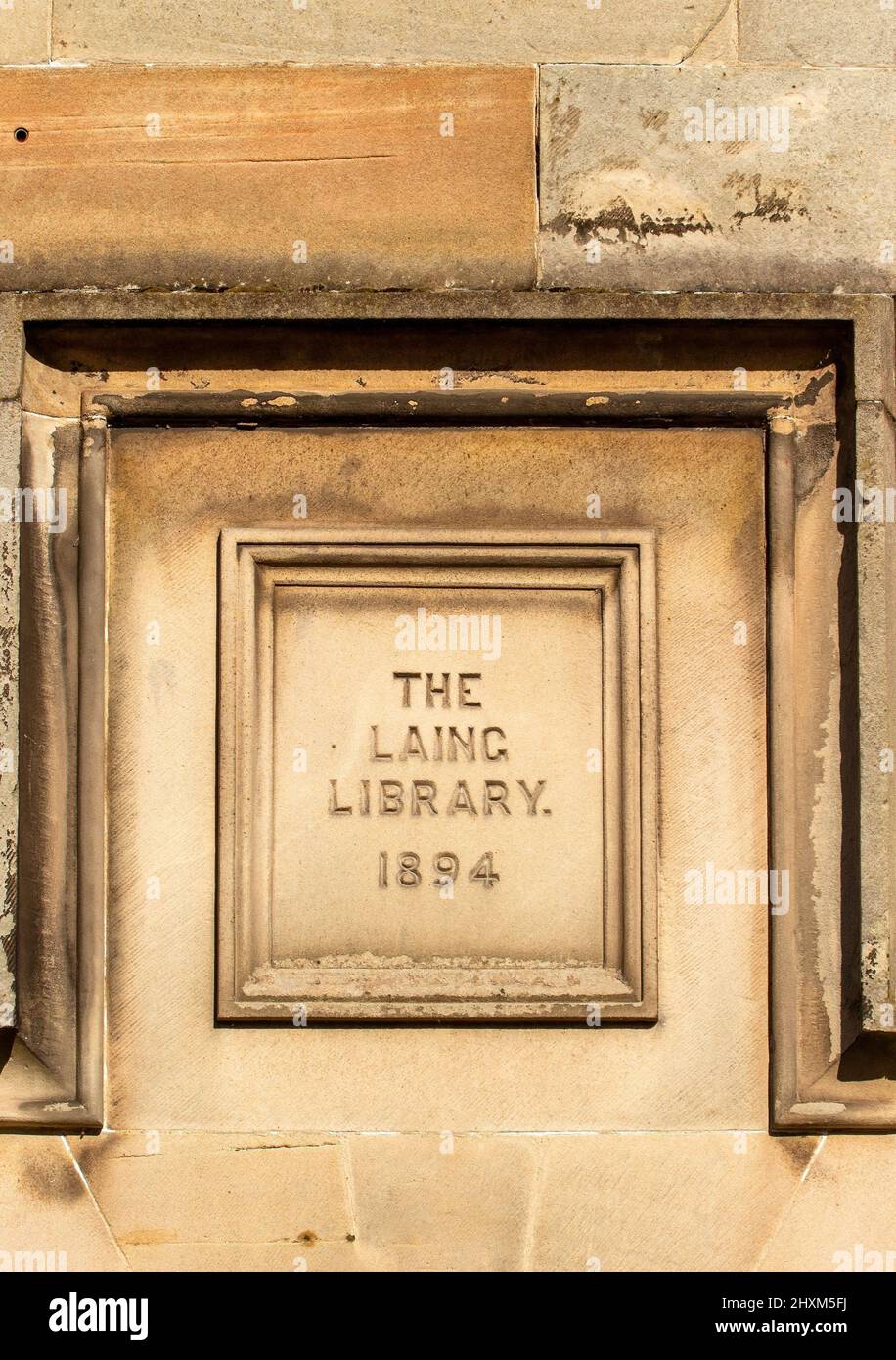 Laing Library in Newburgh, Fife, Scotland, UK Stock Photo Alamy