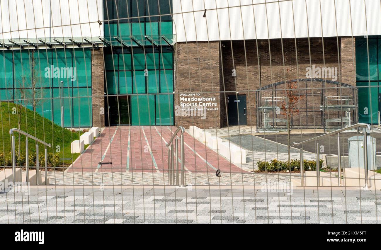 Meadowbank Sports Centre under redevelopment and building a new Sports