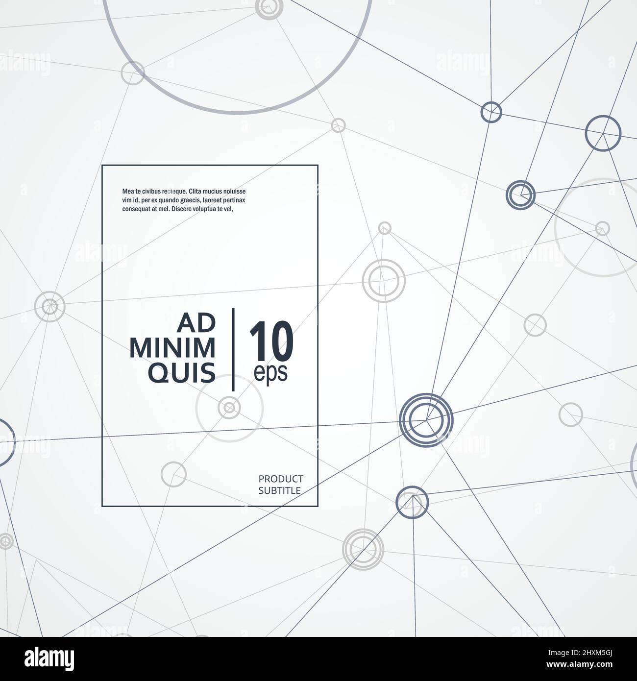 Vector Abstract Molecular Connection. Technology design for Medicine