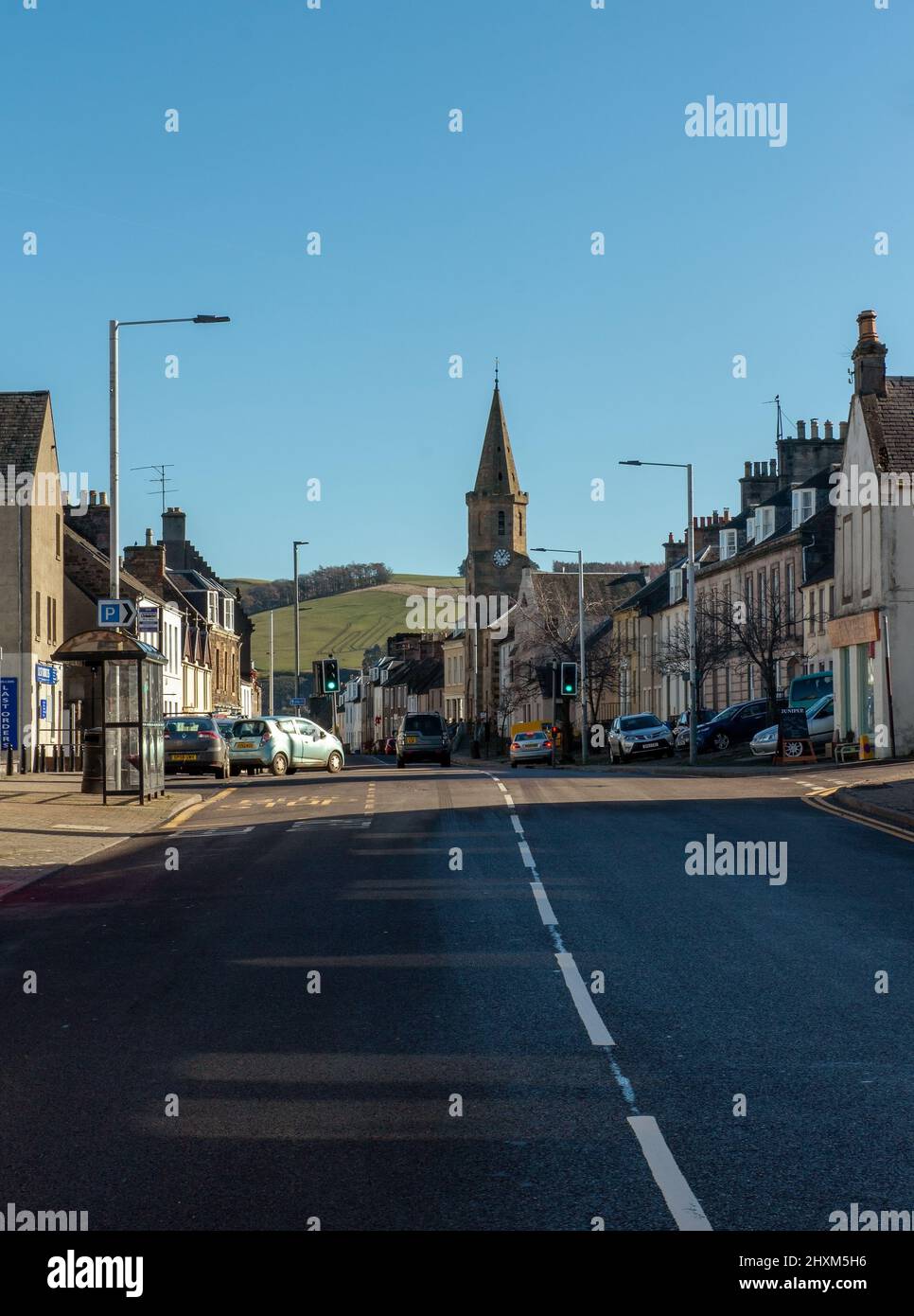 High Street in Newburgh, Fife, Scotland, UK Stock Photo Alamy