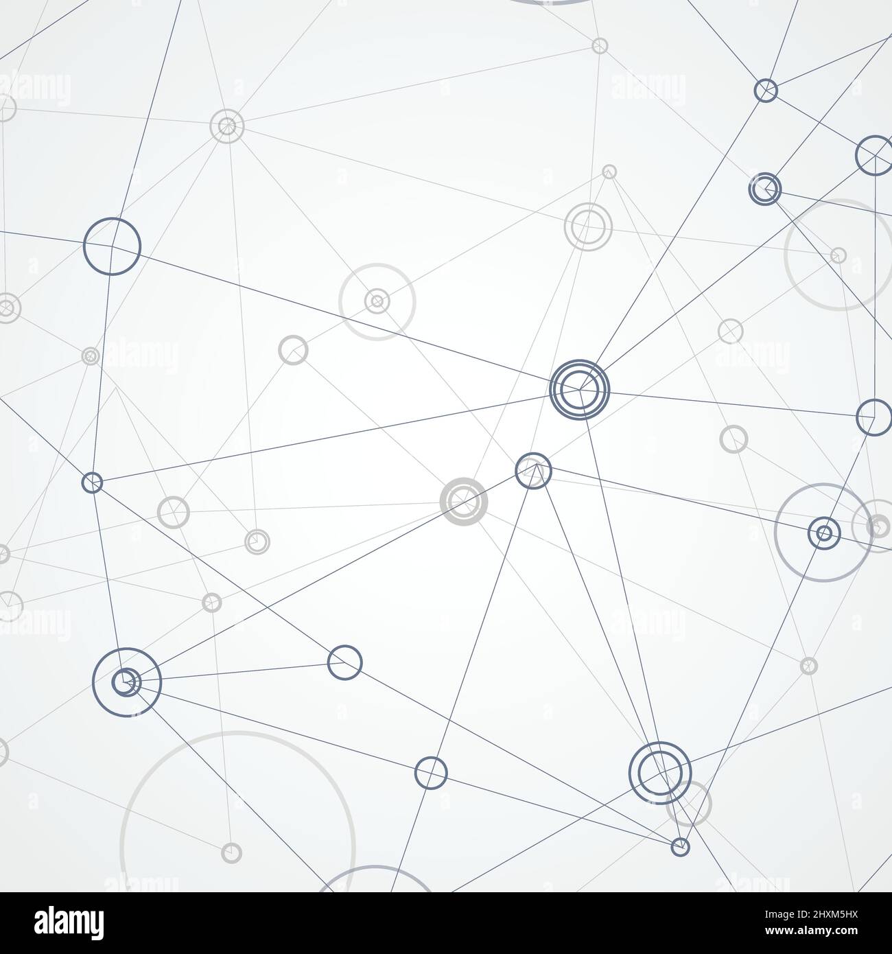 Abstract vector polygonal with connecting dots and lines background Stock Vector