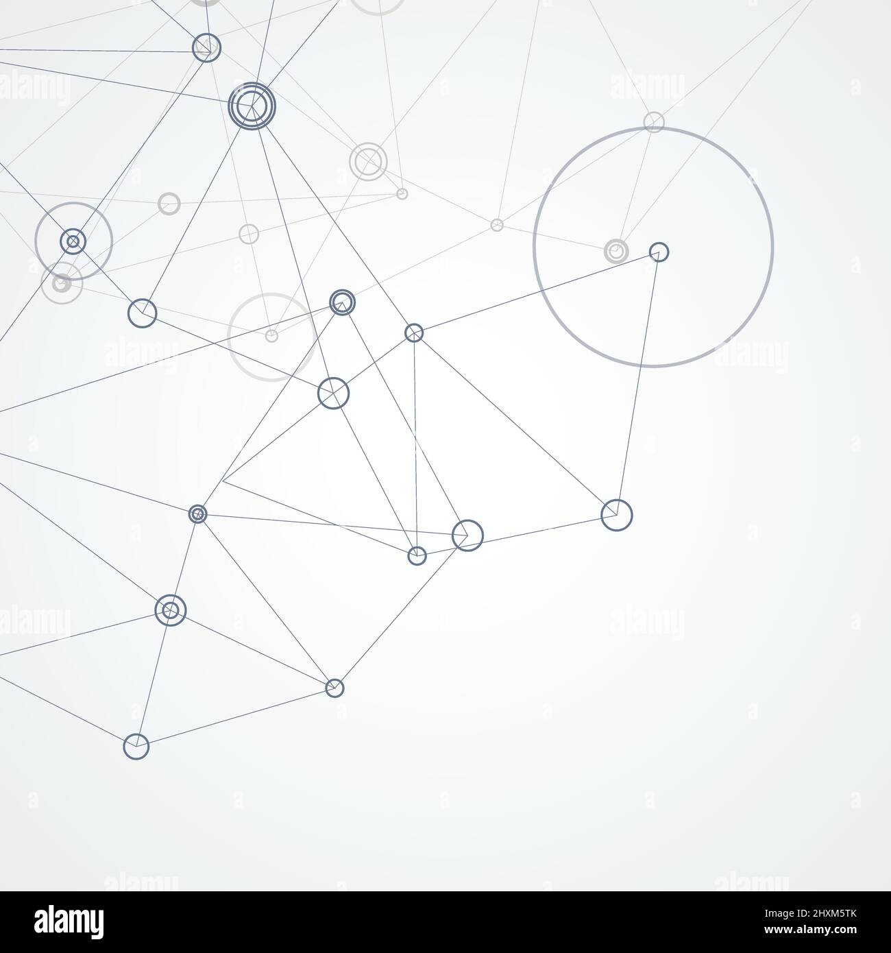 Abstract vector polygonal with connecting dots and lines background Stock Vector