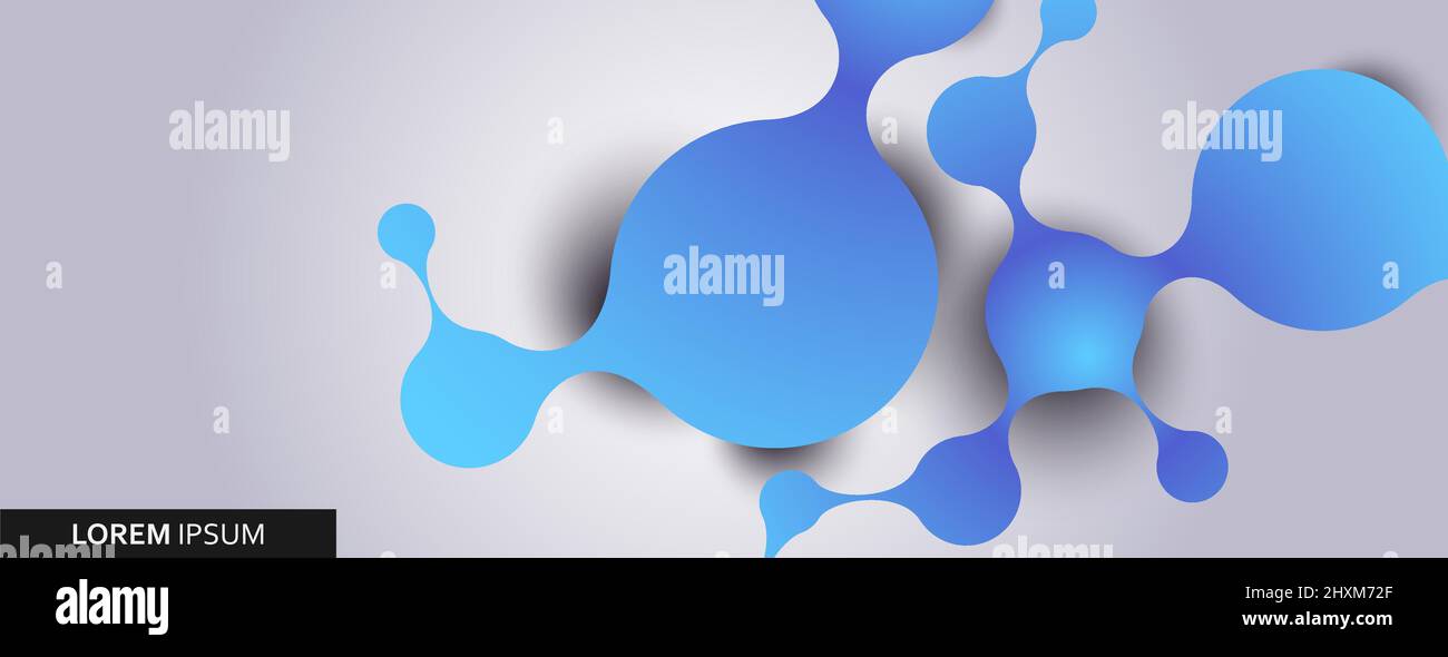 Abstract molecule structure for science research and technology background. Vector illustration Stock Vector