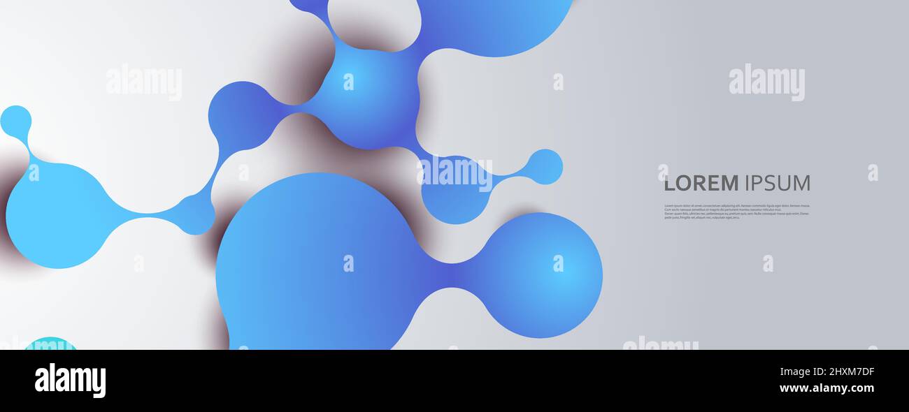 Vector illustration with connect abstract molecule Stock Vector
