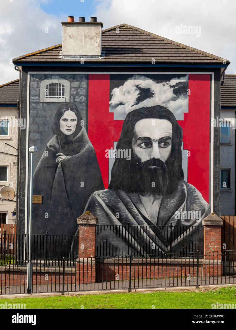 A mural on the side of house at Free Derry Corner, Bogside, Free Derry