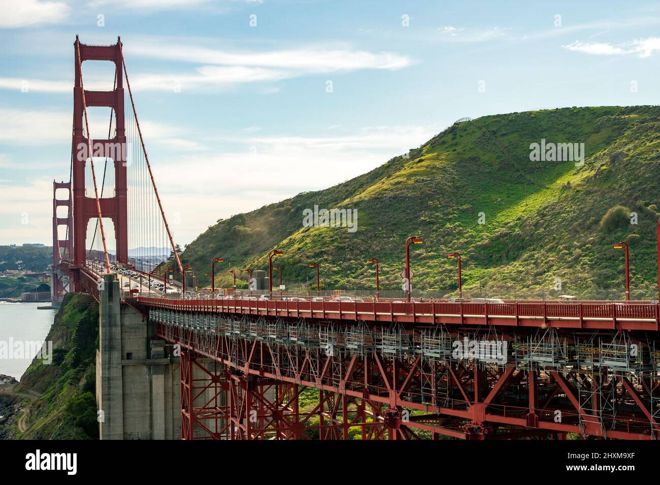 San Francisco's Gold Gate Suspension Bridge Stock Photo