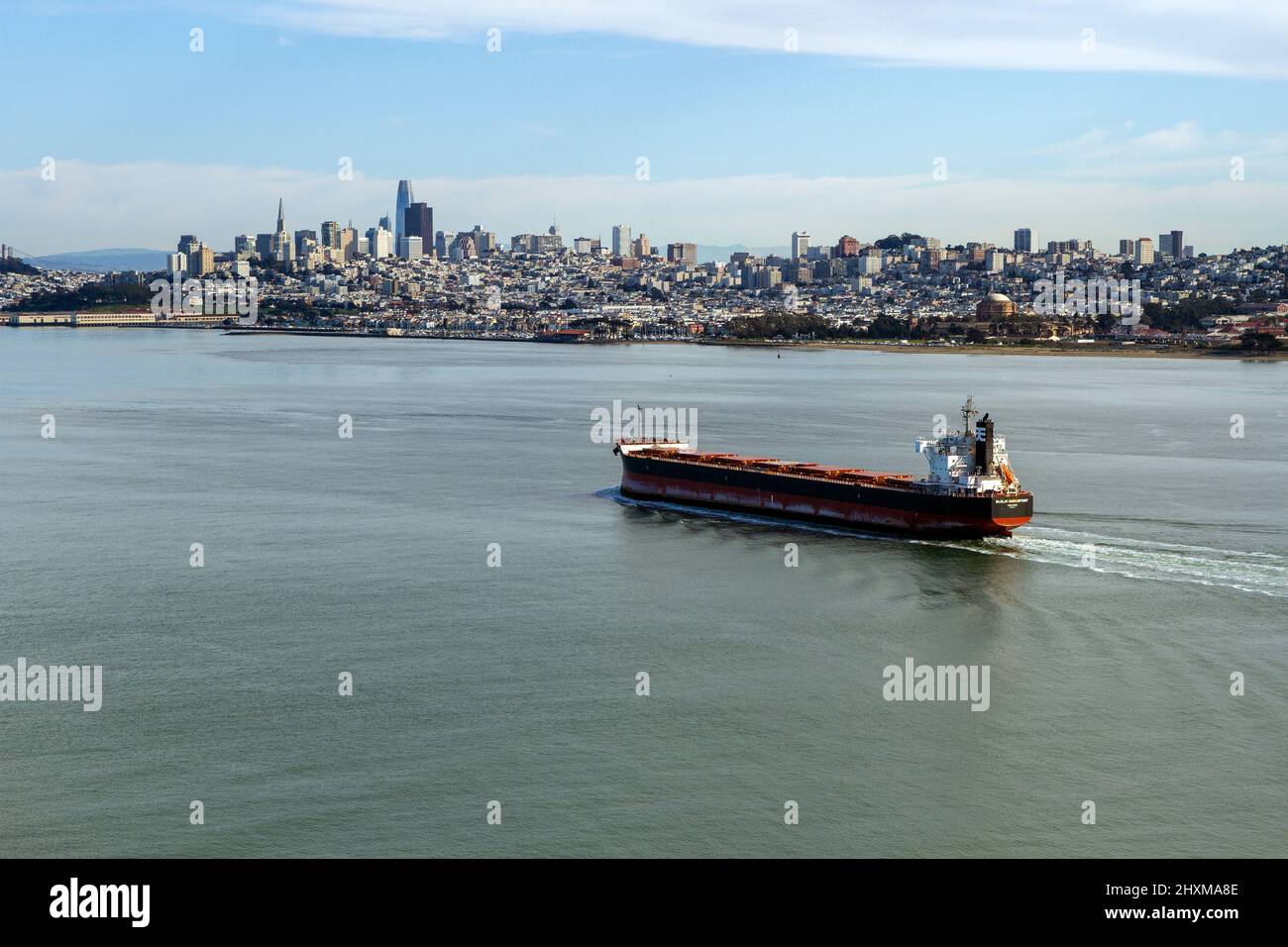 Fright ship in San Francisco Stock Photo