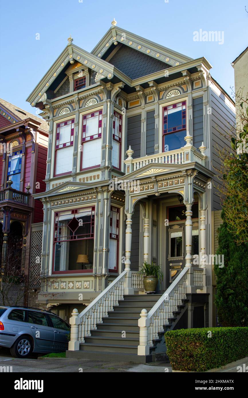Traditional San Francisco Homes Stock Photo
