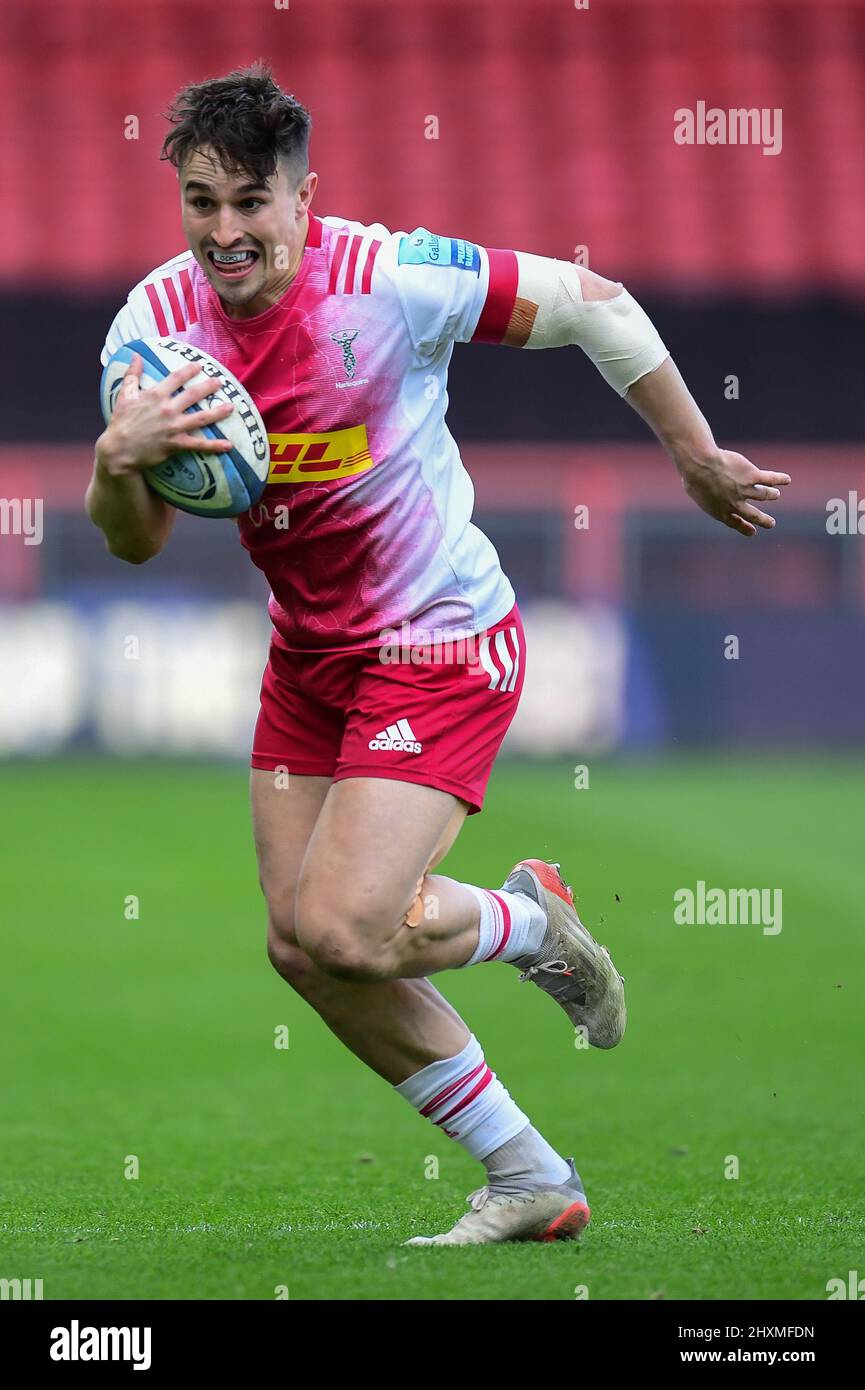 Cadan Murley of Harlequins Rugby, in action during the game Stock Photo