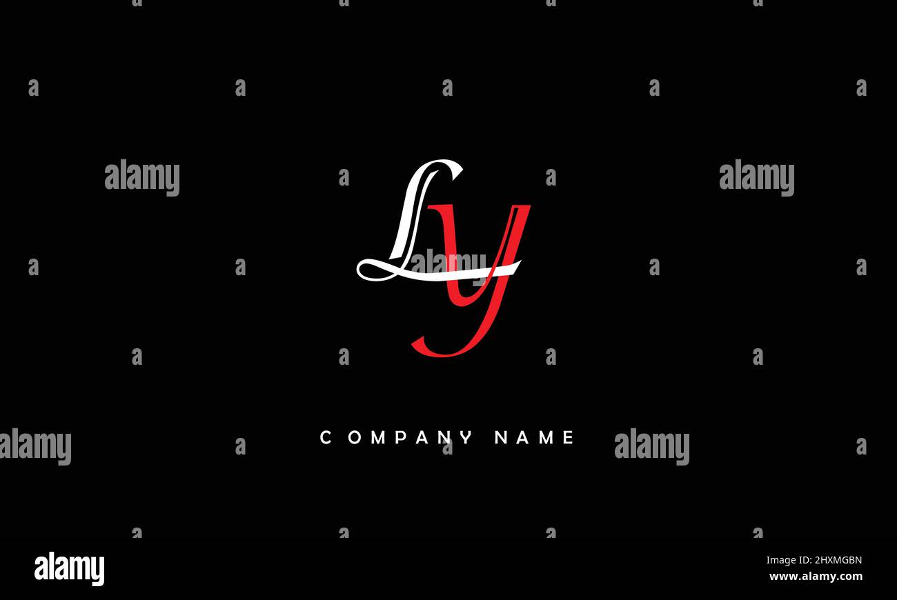 YL or ly alphabets letters logo monogram Stock Vector