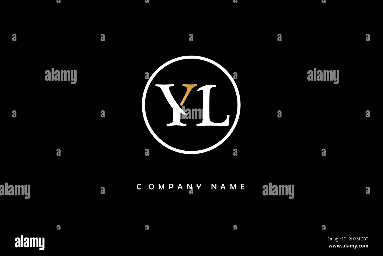 YL or ly alphabets letters logo monogram Stock Vector