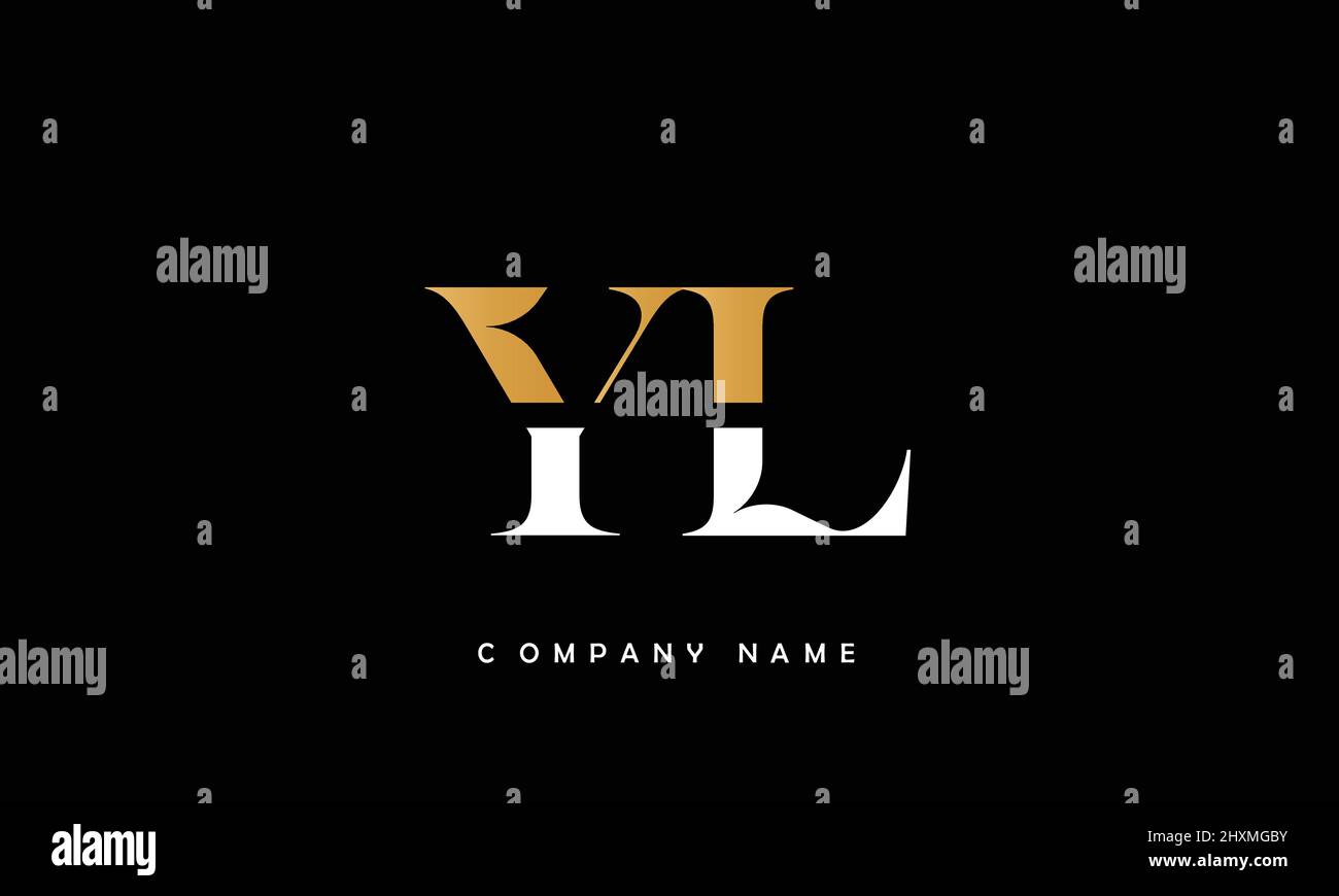 YL or ly alphabets letters logo monogram Stock Vector