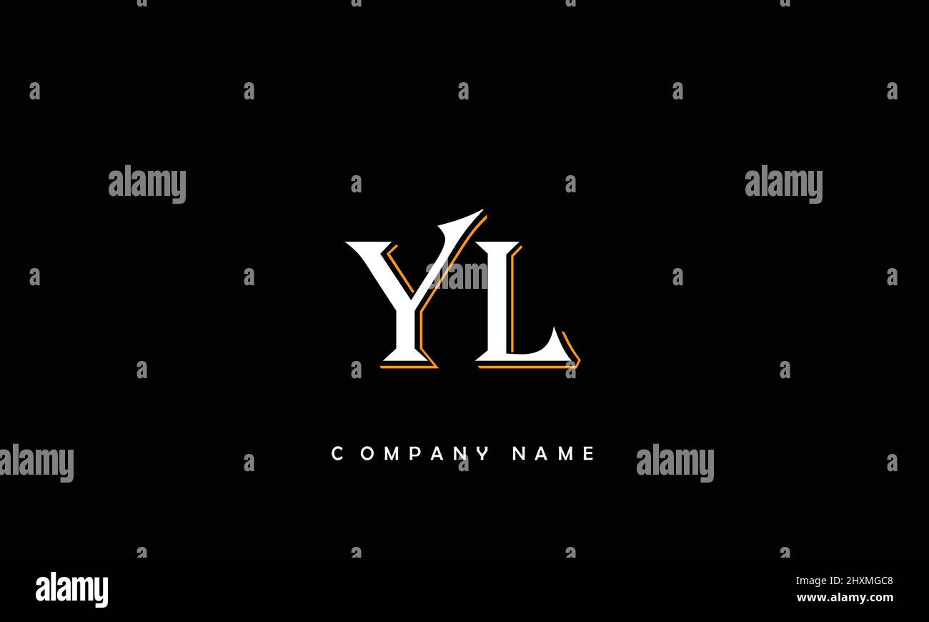 YL or ly alphabets letters logo monogram Stock Vector