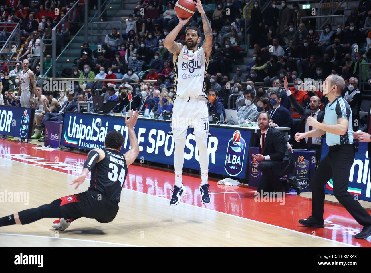 Bologna, Italy, March 13, 2022 James Feldeine (Fortitudo Kigili