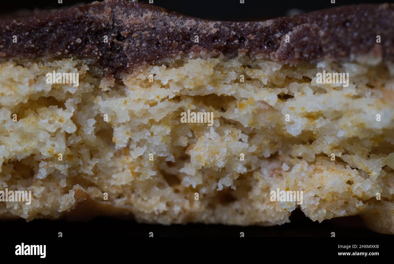 Chocolate Digestive biscuit macro at 2.5x Stock Photo Alamy